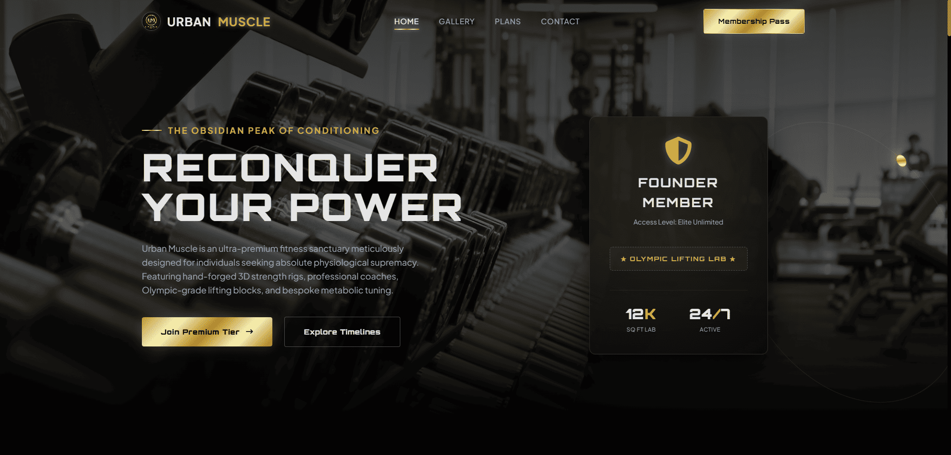 Gym Website